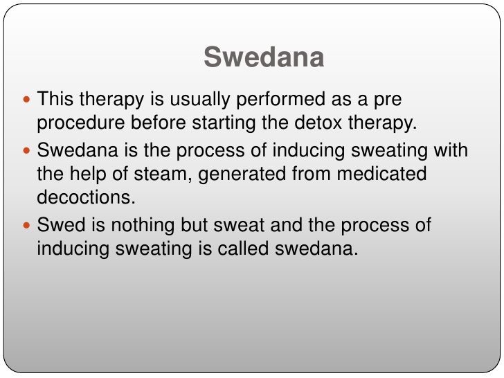 Swedana – Ayurvedic Steam Therapy